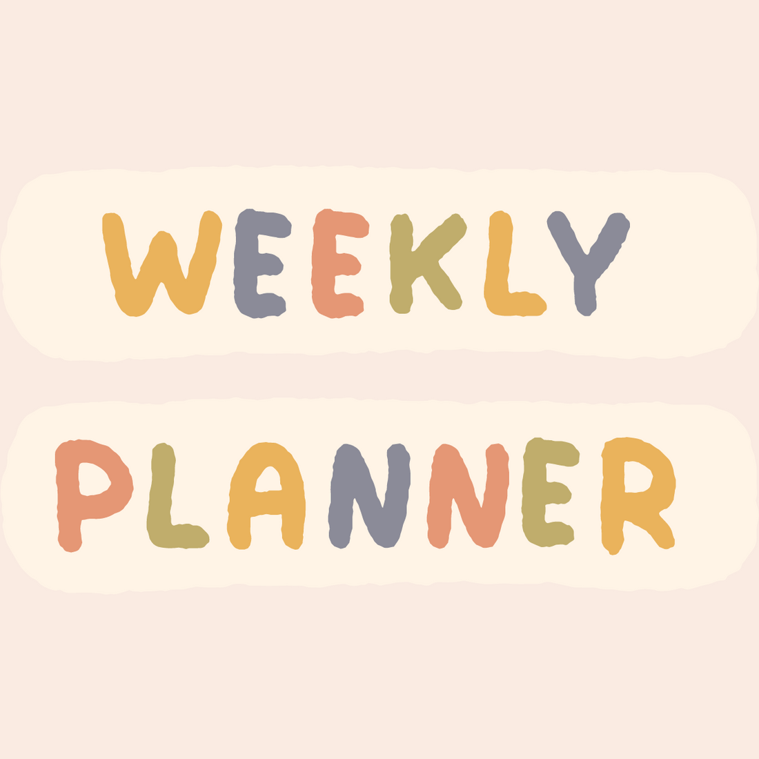 FREE Weekly Planner Template