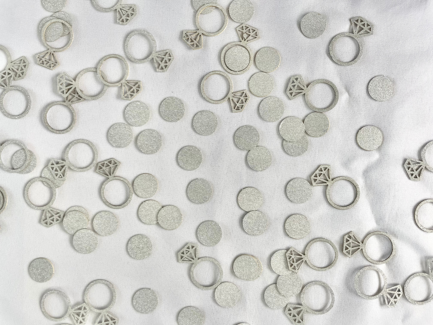 100 Piece Wedding Ring Glitter Confetti