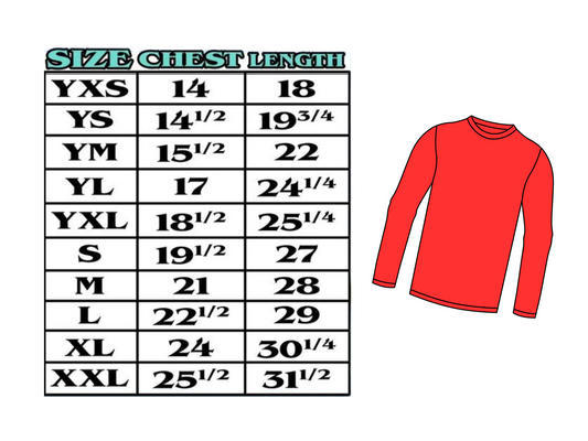 Wholesale Sublimation Youth Tee Long sleeve