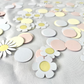 100 Piece Daisy Confetti Floral Pink Party