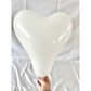 Set of 30 Piece White Heart Shaped Latex Balloon