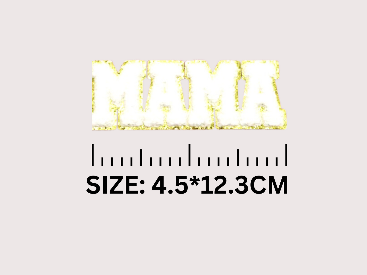 MAMA Chenille Iron on Patch DIY Kit