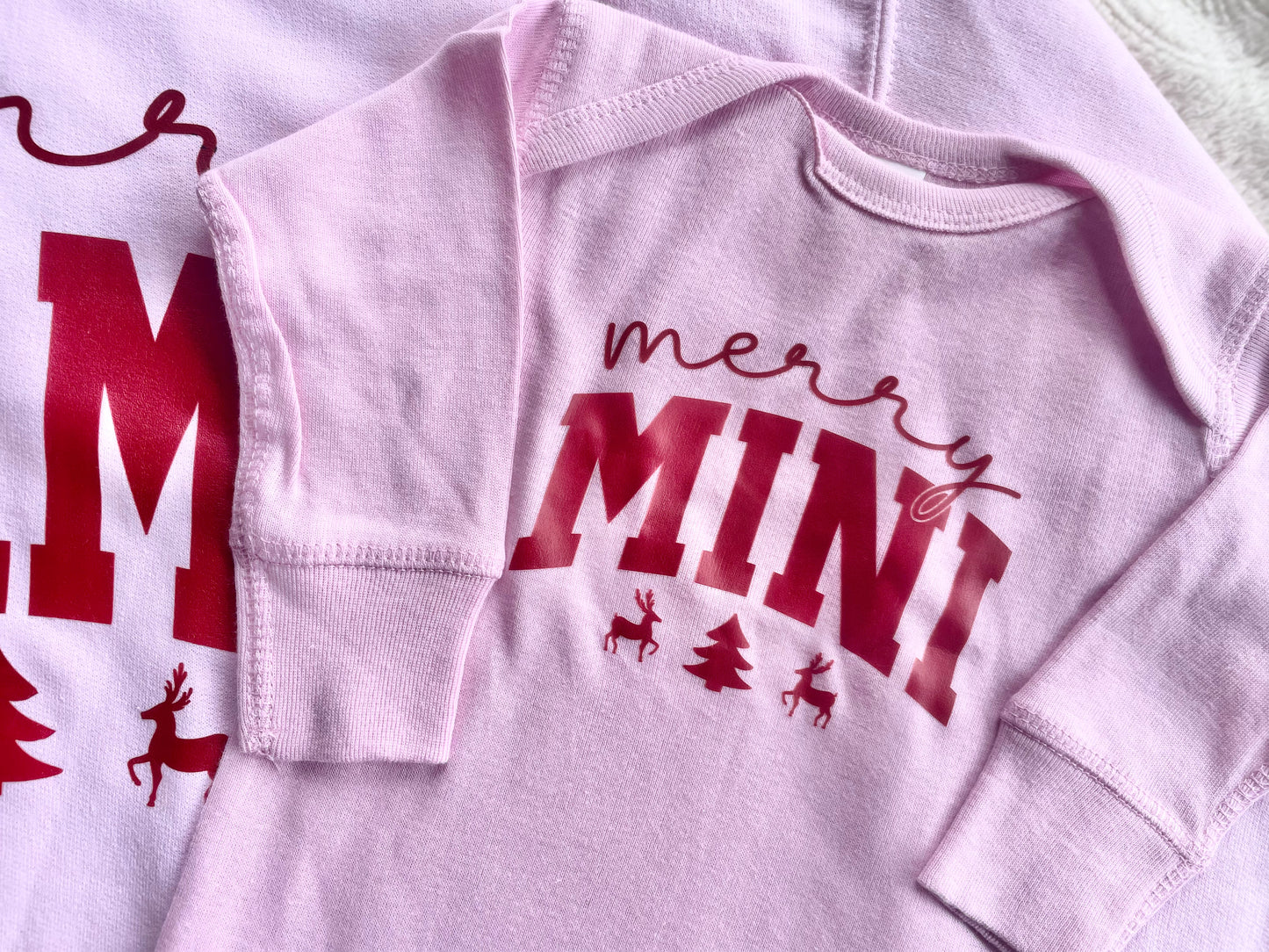 Mom and Me Christmas Sweatshirt Set