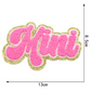 Mini Iron on Patches Pink