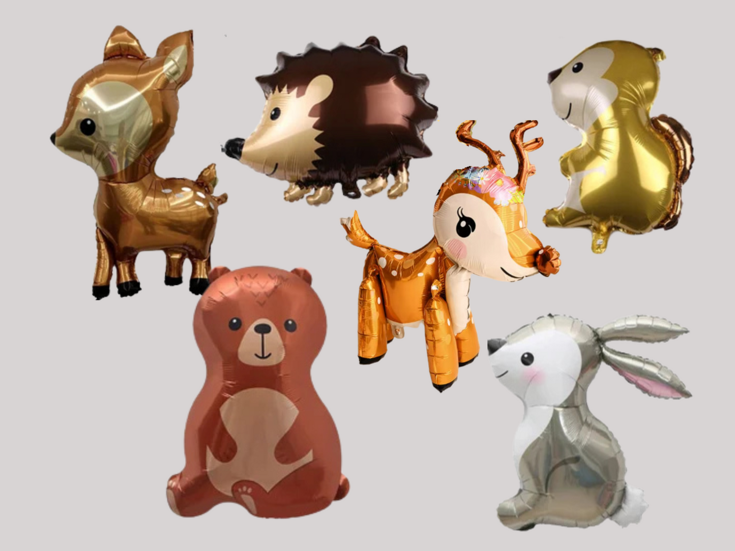 Woodland Animals Set of 6 Party Ballons