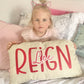 Personalized Kid Pillowcase Pink Girl Bedroom Decor, Name Pillow Cover