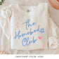 The Homebody Club Comfort Colors Blue and Pink Sweater