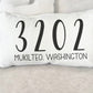 Hometown Zip code Custom Pillow Gift