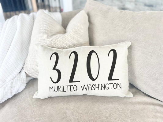 Hometown Zip code Custom Pillow Gift