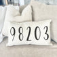 Personalized Hometown Pillowcase – City State Location Lumbar Pillow