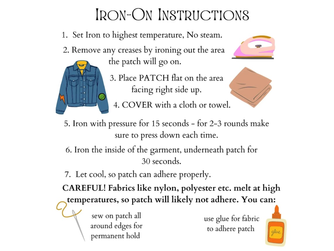 MAMA Chenille Iron on Patch DIY Kit