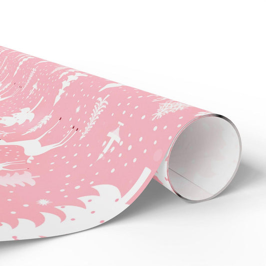 Pink Pastel Christmas Gift Wrap