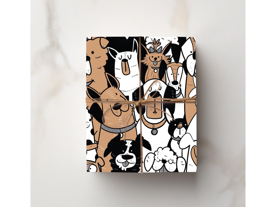 Pet Dog Gift Wrapping Paper