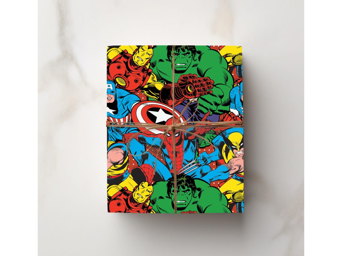 Marvel Superhero Gift Wrap