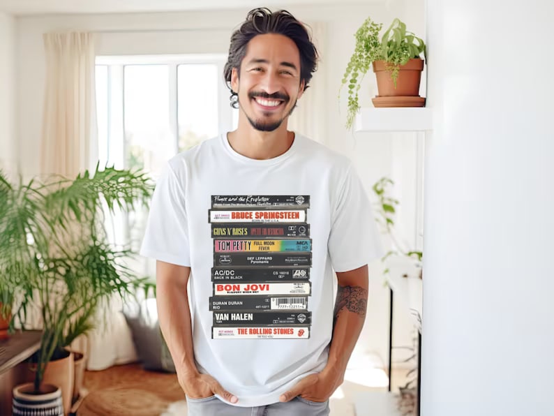 Cassette Player Rock Graphic Tee