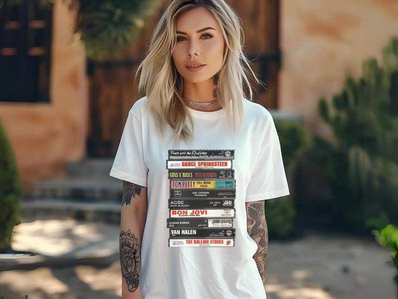 Cassette Player Rock Graphic Tee