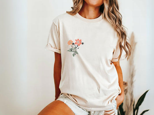 Floral Top Front and Back Wildflower