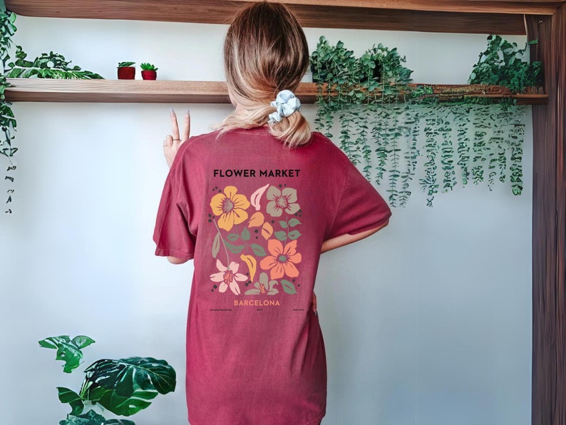 Floral Top Front and Back Wildflower