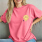 Smiley Face Front and Back Graphic Tee