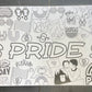 Pride Month LGBQ Coloring Banner