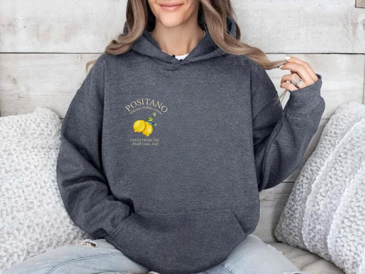 Amalfi Lemon Cozy Hooded Sweater