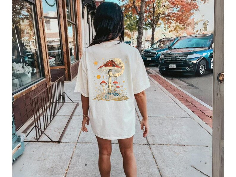 Mushroom Celestial Graphic Tee