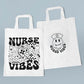 Retro Nurse Front and Back Tote Bag Gift