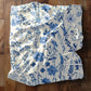 Toile De Jouy Plush Blanket - Vintage Floral Blue Pattern Throw Blanket