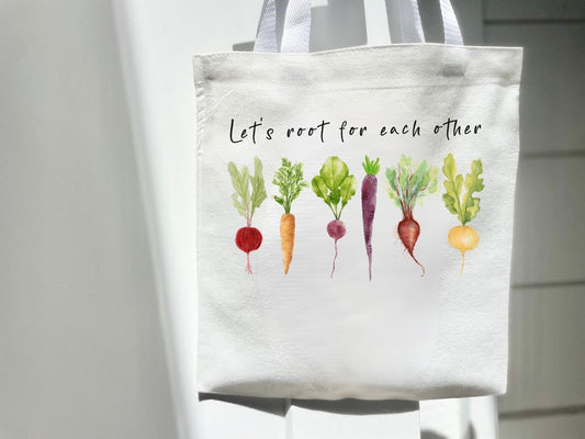 Let's Root for each other Tote Bag Gift