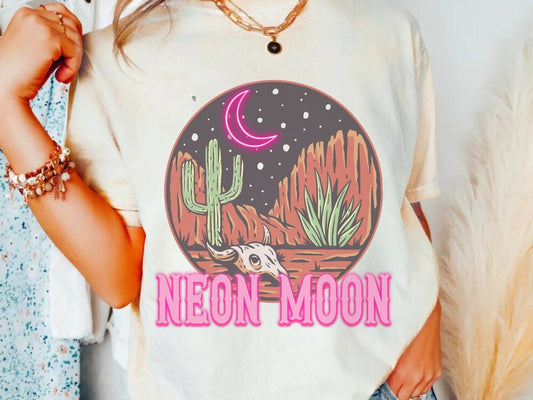 Neon Moon Summer Graphic Tee Comfort Colors