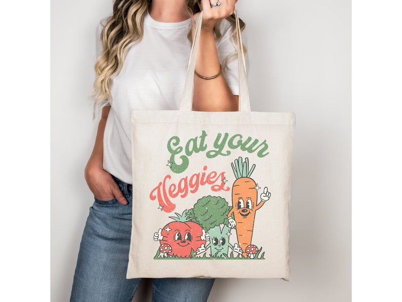 Eat Your Veggies Tote Bag