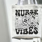 Retro Nurse Front and Back Tote Bag Gift