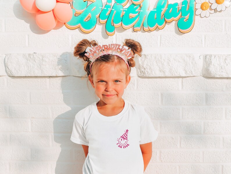 Custom Front and Back Retro Birthday Top