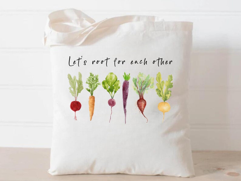 Let's Root for each other Tote Bag Gift