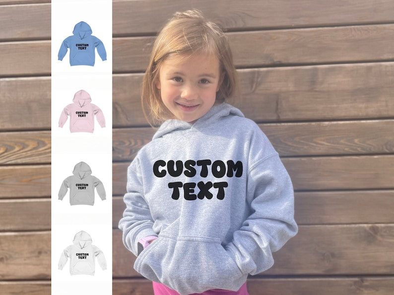 Personalized Youth hooded sweater