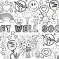 Get Well Soon Large Coloring Banner