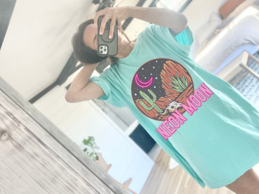 Neon Moon Summer Graphic Tee Comfort Colors