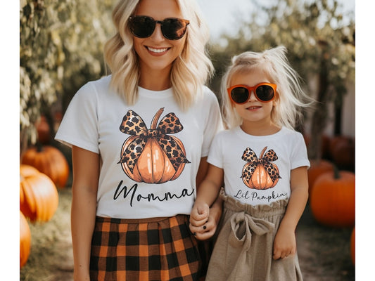 Mommy and Me Matching Pumpkin Outfits