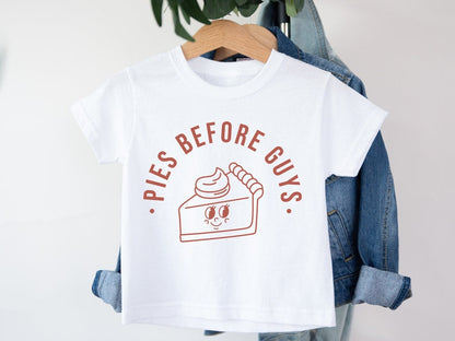 Pies before Guys Cute Youth Thanksgiving Top