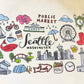 Seattle Cityscape Tote Bag Gift