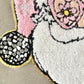 Retro Santa Patch with Pink Hat - Cute Christmas Iron-On Patch for Jackets & Bags