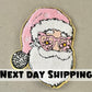 Retro Santa Patch with Pink Hat - Cute Christmas Iron-On Patch for Jackets & Bags