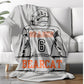 Personalized Football Player Blanket – Custom Name, Number, and Team Colors - Sports Gift for Boys