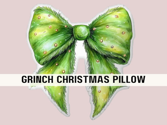 Grinch Theme Christmas Custom Pillow Couch Living Room Decor