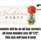 Custom Horizontal Christmas Party Banner - Modern Christmas Theme Photo Prop