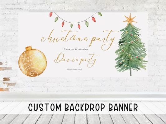 Custom Christmas Birthday Party