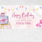 Large Pink Balloon Birthday Backdrop