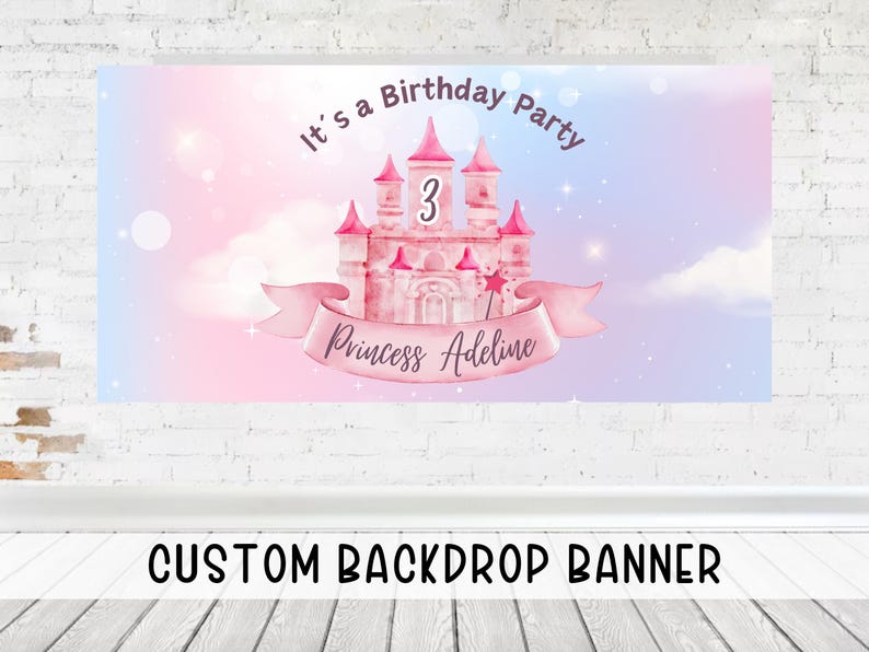 Princess Birthday Party Backdrop