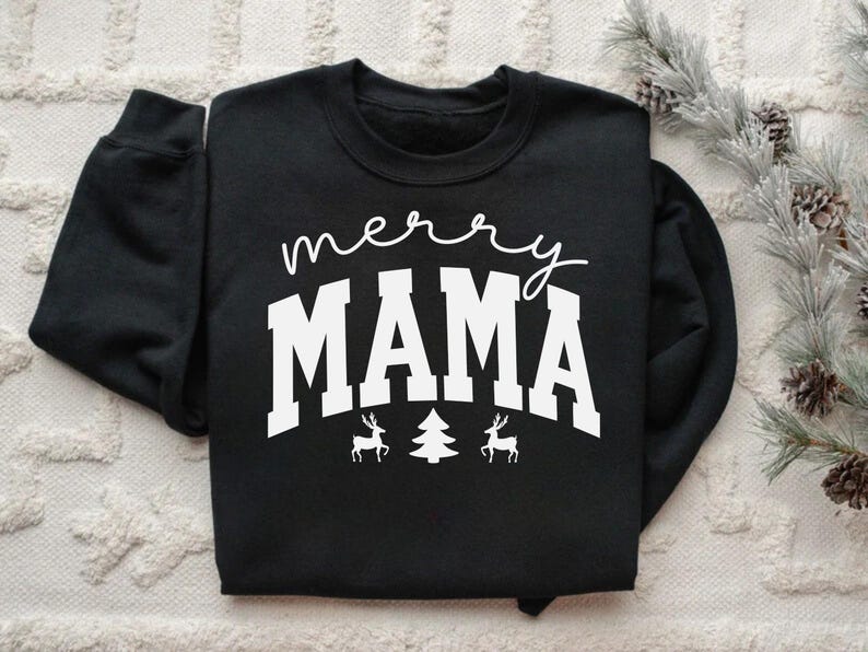 Mom and Me Christmas Sweatshirt Set