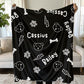 Personalized Dog Name Blanket - Custom Fleece Dog Bed for Pet Lovers